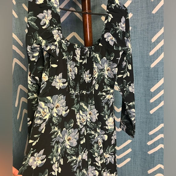 Abercrombie & Fitch Floral Black Maxi Dress with Tags - Picture 7 of 7